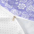 thumbnail image 4 of jejeloiu Dreamy Paisley Duvet Cover King For Men Women,Boho Flower King Bedding,Lavender White,Reversible,3 Pieces,1 Duvet Cover and 2 Pillowcases, 4 of 6
