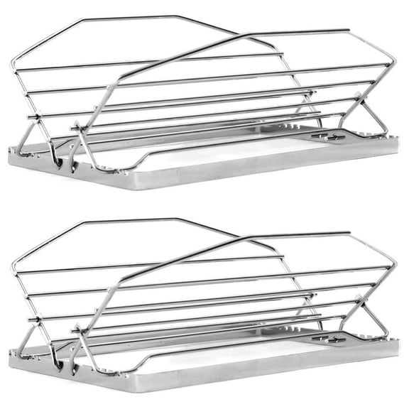 Adjustable Roasting Rack Heavy Duty, Adjust To 7 Positions (2-Count)