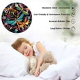 thumbnail image 3 of ZXCXRQFa Colorful Dragonfly Damask Flower Silent Non Ticking Wooden Clock 10 Inch, Round Wall Clock,Decorative for Living Room, Kitchen, Home,Bathroom, Bedroom, Office or School, 3 of 7