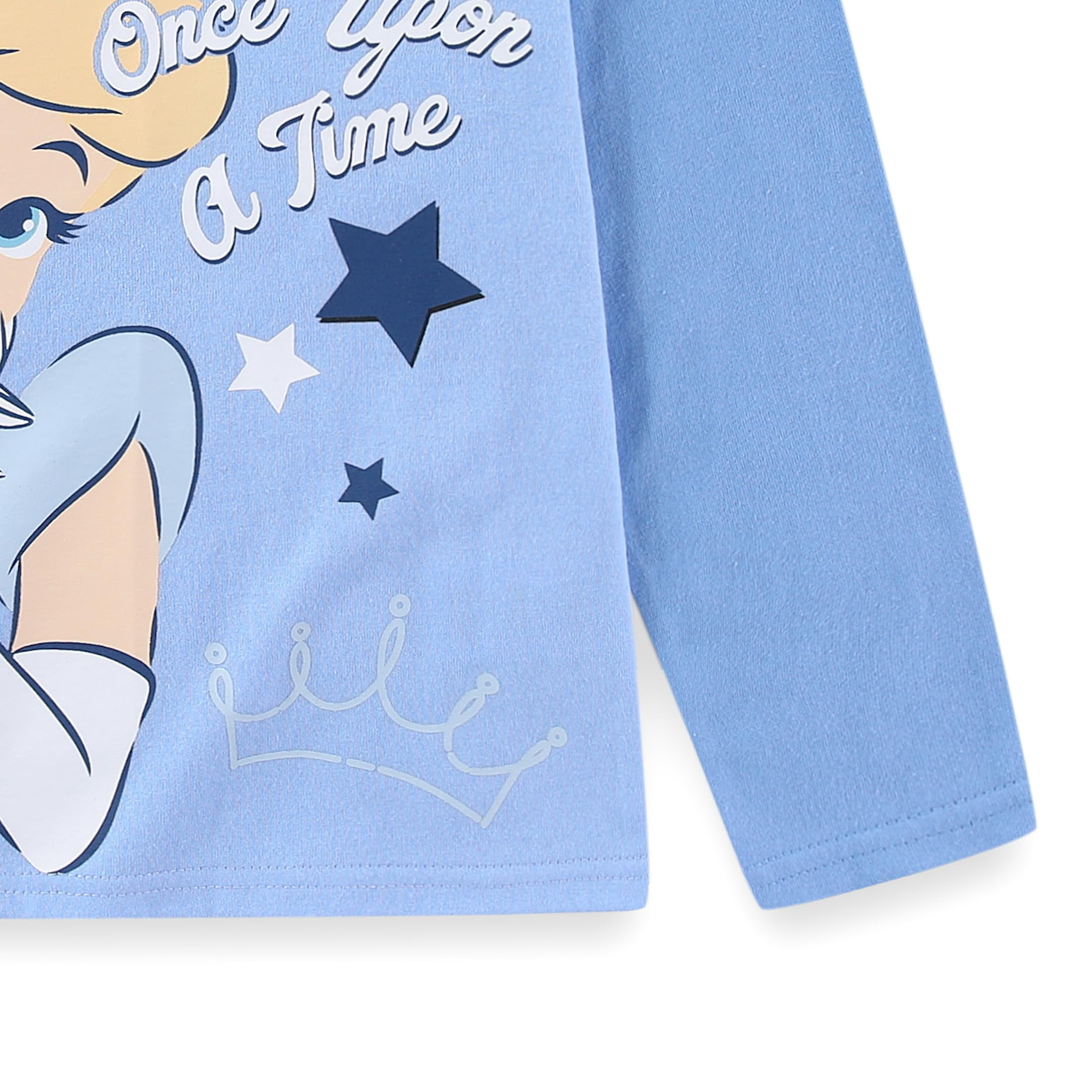 Disney Princess Cinderella Long Sleeve Shirt and French Terry Pants (Girls), 2 Piece Set, Sizes 2T-6X