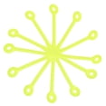 thumbnail image 1 of Uxcell Tennis Dampener, 6 Pack Silicone Vibration Shock Absorber, Yellow, 1 of 7