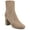 Taupe, variant on Womens Vivia Stretch Shaft Almond Toe Comfort Dress Booties, Widths Available