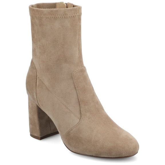 Journee Womens Vivia Stretch Shaft Almond Toe Comfort Dress Booties, Widths Available