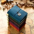 thumbnail image 4 of Mini Traveler’s Notebook Top Grain Leather Loose Leaf Pocket Diary Refillable Binder Journal,Writing Notebooks, 4 of 9