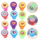 thumbnail image 5 of 20 sellos de corazón para niños, autoentintables, ideales para intercambios en el aula, fiestas, regalos, bolsas de sorpresas y mucho más. Sellos de espuma fáciles de sujetar, colores surtidos., 5 of 8