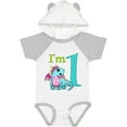 thumbnail image 3 of Inktastic Blue and Pink Baby Dragon First Birthday Boys or Girls Baby Bodysuit, 3 of 5