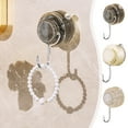 thumbnail image 1 of Gancho con ventosa para baño y cocina | Organizador de pared con fuerte succión | Soporte de plástico sin taladrar ni perforar | Ahorra espacio para toallas, ropa y gorras | 1 unidad | 4x2.4x2.3, 1 of 6