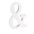 thumbnail image 4 of White Wood Letters 4 Inch, Wood Letters for DIY Party Projects (&), 4 of 5