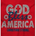 thumbnail image 2 of God Bless Patriotic Religious Jesus Men's Graphic T Shirt Tees Brisco Brands S, 2 of 6