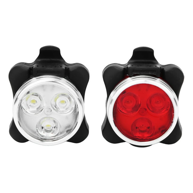 Bike Headlight and Tail Light, 4 Modes Bike Light Set Stepless Dimming Super Bright for Night Riding for Cycling