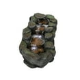 thumbnail image 5 of 4 Tier Waterfall Fountain Rockery Water Fountain Pump Outdoor Garden - 29'', 5 of 5