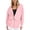 C-Pink319, variant on Jackets For Women Hoodies Fuzzy Lining Solid Color Long Sleeve Loose Fit Zipper Jacket Casual Sportswear Athleisure Classic Outerwear