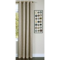 Fitzgerald - Lined Grommet Window Curtain Panel - 50x84 Tan