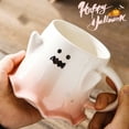 thumbnail image 4 of J.Ehonace Ghost 3D Shape Coffee Mug - 14 Oz Cute Pink Ceramic Ghost Shaped Cup, Spooky Ghostface Mugs for Coffee or Tea, 4 of 7