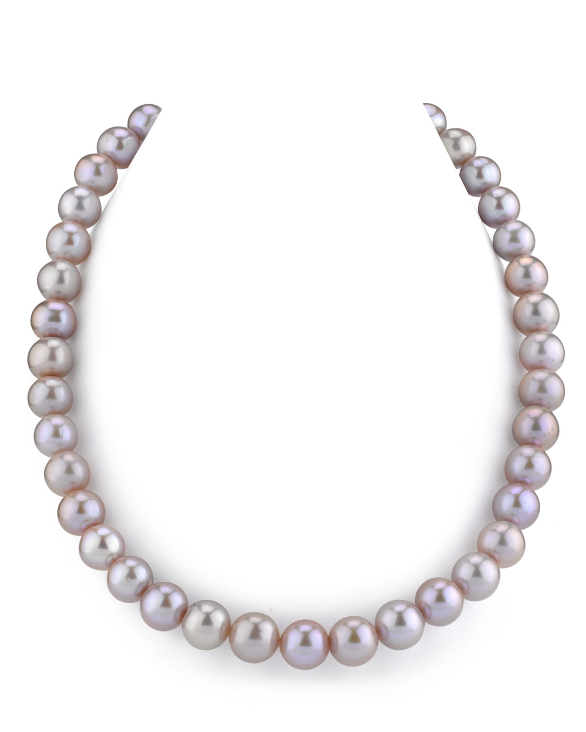 THE PEARL SOURCE 14K Gold 11-12mm AAA Quality Pink Freshwater Cultured Pearl Necklace for Women in 16" Choker... by The Pearl Source