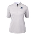 thumbnail image 2 of Women's Cutter & Buck  Gray George Washington University Vault DryTec Virtue Eco Pique Stripe Recycled Top, 2 of 3