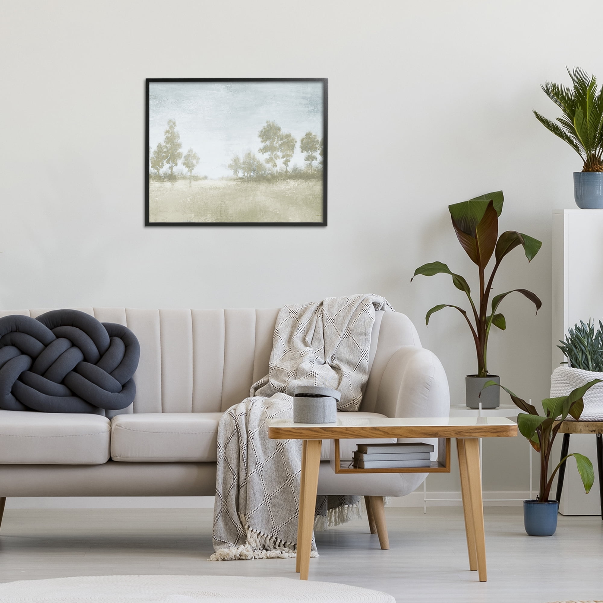 Stupell Industries Soft Distant Valley Landscape Black Framed Giclee Art, design by Michael Marcon