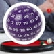 thumbnail image 5 of Dados de juego acrílicos D100 de 2 colores, 48 ​​mm, para juegos de mesa familiares, bares y diversión. Verde Púrpura, 5 of 7
