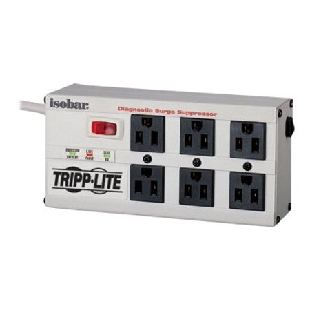 UPC: 0037332010544 | Tripp Lite ISOBAR6ULTRA 6 ft Cord 6 Outlets 3330 Joules Isobar Surge Suppressor