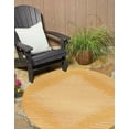 thumbnail image 2 of Unique Loom Outdoor Modern Collection Area Rug - Tambor (3' 3" Round Yellow/Ivory), 2 of 11