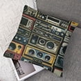 thumbnail image 7 of PRATYUS Throw Pillow Covers for Couch Radio Boombox Wall Decorative Square Bed Or Sofa Pillows Case Vintage Retrol Oldschool The 80S Antique Cushion Covers White, 7 of 7