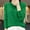 Green, variant on 50% Off Clear! Ofreoo Fashion Women's Casual Semi High Neck Solid Color Loose Base Knitted Sweater