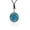 Light Blue, variant on Dark Green Dolphin Silver Pewter Charm Necklace Pendant Jewelry With Cotton Cord