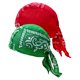 thumbnail image 1 of Gorro pirata para ciclismo, bandana, algodón transpirable y absorbente. Verde rojo, 1 of 5