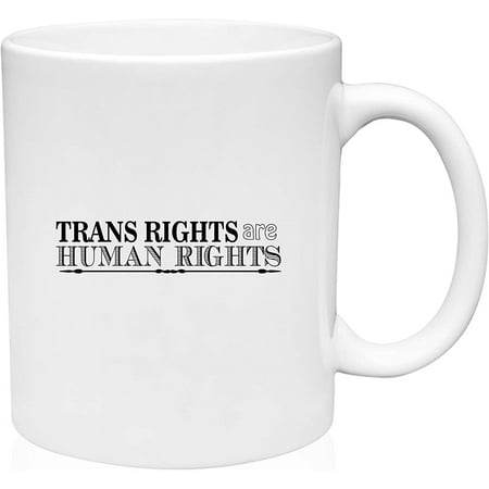 

Coffee Mug Trans rights are Human Rights LGBTQ White Coffee Mug Funny Gift Cup