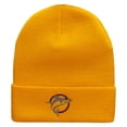 thumbnail image 5 of Shark Jump Embroidered 12 Inch Long Knitted Beanie - Yellow OSFM, 5 of 5