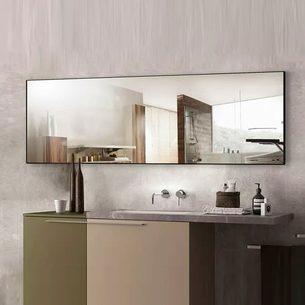 Overdrive Full Length Mirror Wall Hanging Standing Leaning With Black Aluminum Alloy Frame For Bedroom Com - How To Hang Full Length Mirror In Bathroom Overdrive Full Length Mirror Wall Hanging Standing Leaning With Black Aluminum Alloy Frame For Bedroom Com - How To Hang Full Length Mirror In Bathroom