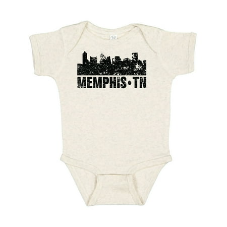 

Inktastic Memphis City Skyline with Grunge Gift Baby Boy or Baby Girl Bodysuit