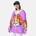 thumbnail image 5 of Goofa Corgi In Sushi Roll Printed Women's UPF 50+ Sun Protection Hoodie Jacket Lightweight Long Sleeve Sun Shirt for Women with Pocket Hiking Outdoor-Medium, 5 of 9