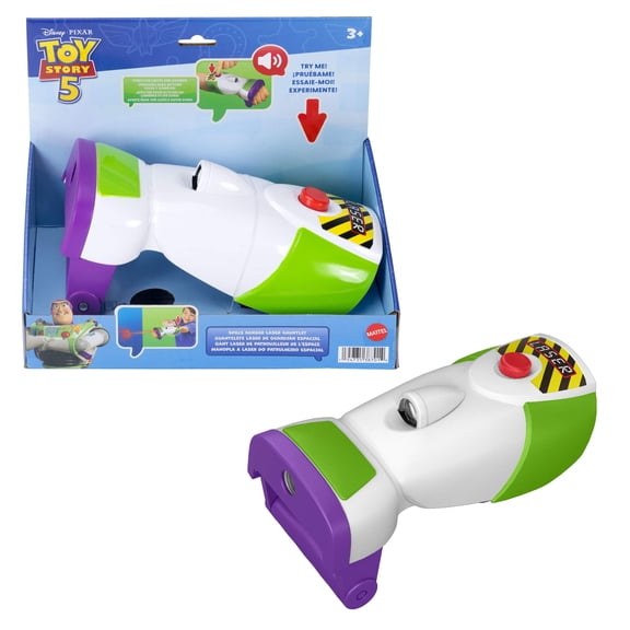 Disney and Pixar Toy Story 5 Space Ranger Laser Gauntlet Buzz Lightyear Roleplay Item with 35 Lights and Sounds