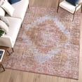 thumbnail image 6 of Addison Rugs Mayfield Premium Machine Washable Traditional Global Blush Rectangle Rug, 3' x 5', 6 of 6