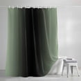 thumbnail image 3 of Shower Curtains for Bathroom, Sage Green Black Ombre Waterproof Fabric Shower Curtain, Gradient Contemporary Abstract Art Decorative Bathroom Curtain for Bathtub, 66"x72", No Hooks Included, 3 of 9