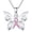 Butterfly, variant on Dorunmo Breast Cancer Locket Necklace that Holds Pictures 925 Sterling Silver Breast Cancer Survivor Heart Shaped Photo Pendant