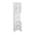 thumbnail image 3 of [US IN STOCK] Bathroom Floor Storage Cabinet with 2 Doors Living Room Wooden Cabinet with 6 Shelves 15.75 x 11.81 x 66.93 inch, 3 of 9
