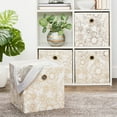 Mainstays Collapsible Fabric Cube Storage Bins (10.5" x 10.5"), 4 Pack