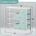 thumbnail image 6 of 8 Drawers Chest Dresser - Aqua, 6 of 7