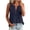 07# Navy, variant on Ihhxva Women's Linen V-Neck Sleeveless Pleated Button Tank Top Summer Ruched Casual Work Tunic S-2XL