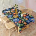 thumbnail image 3 of Pioneer Flower Floral Print Pattern Rectangle Tablecloth 60"x102", Waterproof Polyester Table Cloth, Wipeable Spillproof for Dining Camping Indoor Outdoor, 3 of 6