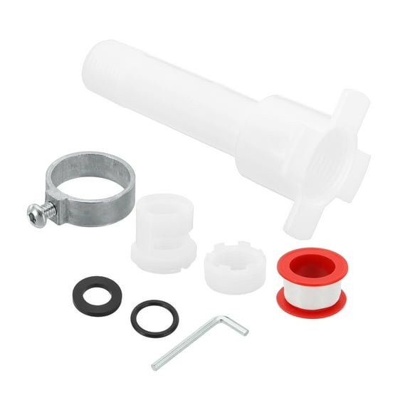 Uxcell Four in One Tub Adapter, 1/2" IPS and 3/4" IPS Bathtub Faucet Adapter Slip Fit with Assembly Tool for Front-Threaded Bathtub Faucet Replacement Parts