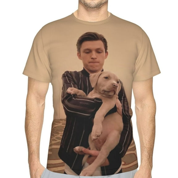 Tom Holland Unisex 3d Pattern Printed Short Sleeve T-Shirts Casual Graphics Tees Small