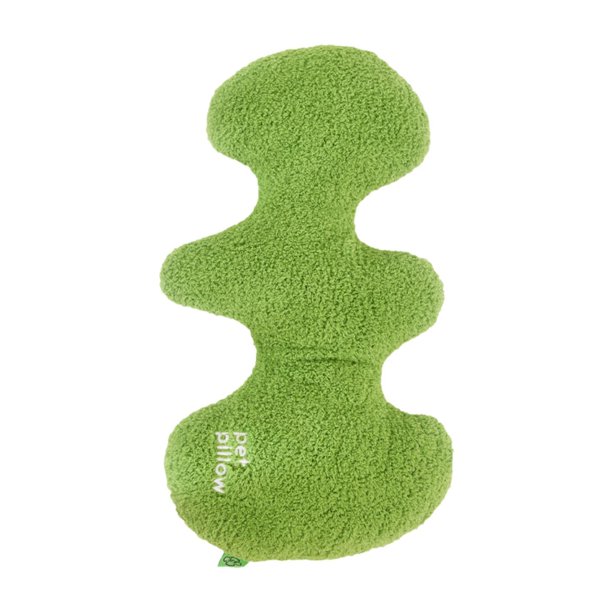 Almohada para gatos, juguete de entrenamiento para interiores, almohada para abrazar a mascotas, lavable a máquina, única verde