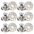 thumbnail image 4 of mmirethe Premium 12x 17mm Silver Little Star Jeans Buttons for Jean Pant Repair Style A 1Set, 4 of 6