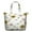 White Pink Flower, variant on Yellow Green Leaf Sunflower Pattern Travel Tote Bags for Women Carry On,Large Weekender Bags for Women Travel,Multi Functional Duffle Bag for Work,Shopping,Sports