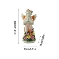 thumbnail image 3 of Glass Angel Figurines Sculpture Angel Ornaments With Detailed Feathered Angel Wings And Sitting Pose For Home Or Office Decor 01-as shown, 3 of 4