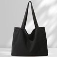 thumbnail image 4 of Bolso informal unisex, bolso de lona con asa superior, bolso de libro para estudiantes, bolso diario para mujeres y hombres, 4 of 9