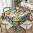 thumbnail image 2 of Zufioo Watercolor Blooming Cactus Print Square Decorative Tablecloth, Wrinkle-resistant, Waterproof and Oil-resistant Tablecloth Coffee Table Cloth, Suitable for Restaurants-54"x54", 2 of 8